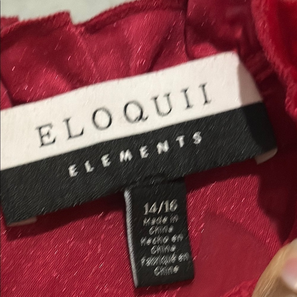 Eloquii Pink Mock Neck Barbiecore Midi Dress velvet burnout romantic formal - Picture 4 of 14
